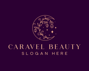 Moon Floral Beauty logo design