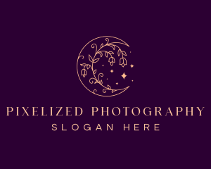 Moon Floral Beauty logo design