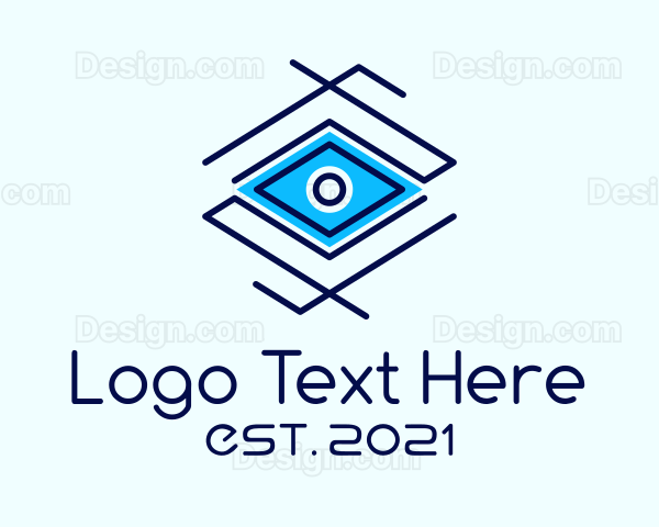 Geometric Diamond Eye Logo