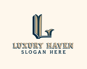 Luxury Fashion Letter L logo design