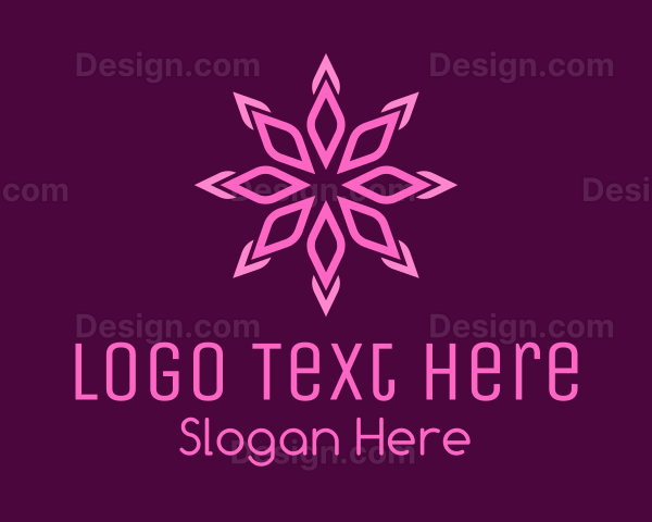 Crystal Flower Petals Logo