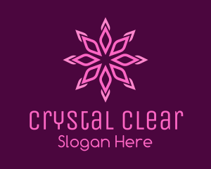 Crystal Flower Petals logo design