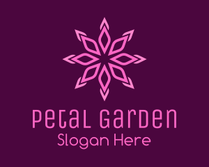 Crystal Flower Petals logo design