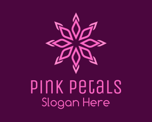 Crystal Flower Petals logo design
