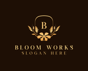 Elegant Flower Bloom logo design