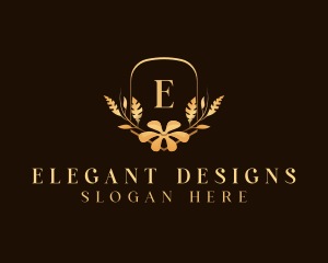 Elegant Flower Bloom logo design