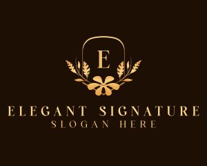 Elegant Flower Bloom logo design