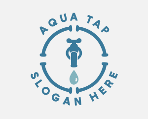 Blue Plumbing Faucet logo