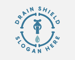 Blue Plumbing Faucet logo