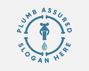 Blue Plumbing Faucet logo