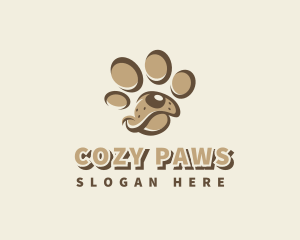 Pet Dog Paw logo design