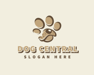 Pet Dog Paw logo design