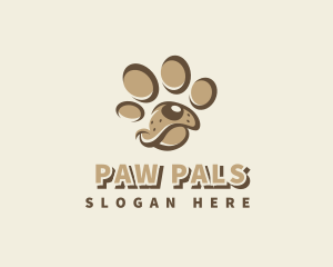 Pet Dog Paw logo