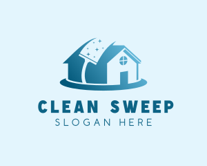 Residential House Cleaning logo design