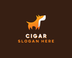 Orange Guard Dog logo design