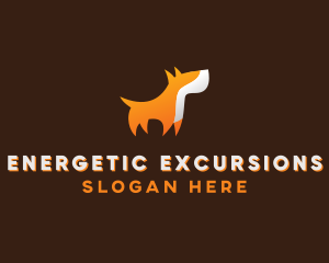 Orange Guard Dog logo design