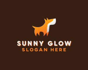 Orange Guard Dog logo design