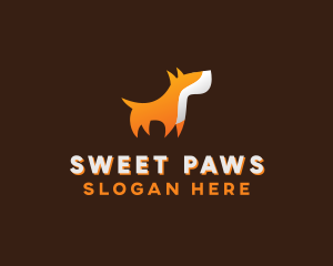 Orange Guard Dog logo design