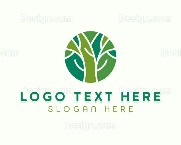 Nature Garden Tree Logo