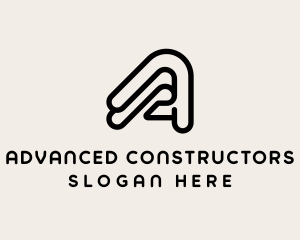 Architect Studio Letter A logo design