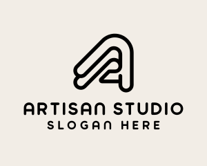 Architect Studio Letter A logo design