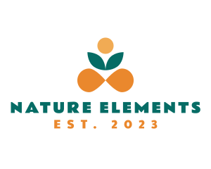 Leaf Nature Yoga  logo design