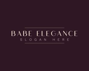 Elegant Minimalist Boutique logo design