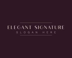 Elegant Minimalist Boutique logo design