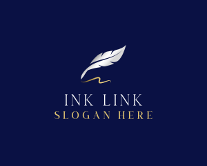 Feather Quill Ink logo design