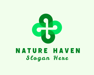 Natural Clover Leaf logo design