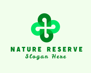 Natural Clover Leaf logo design