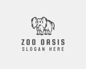 Mammoth Elephant Zoo logo design