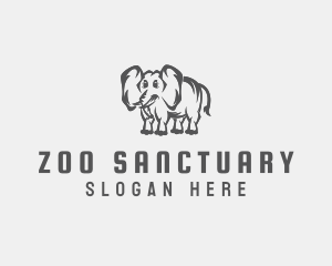 Mammoth Elephant Zoo logo design