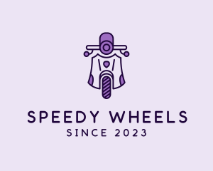 Minimalist Scooter Rider logo