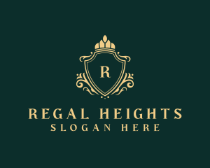 Regal Crown Shield logo design