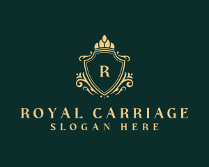 Regal Crown Shield logo design