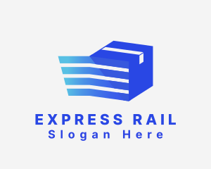 Blue Express Logistics Package logo design