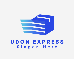 Blue Express Logistics Package logo design