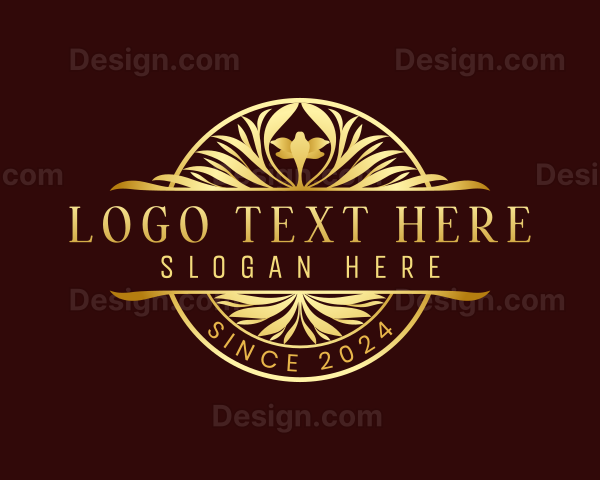 Flower Luxury Crest Logo