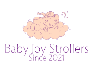 Sleeping Baby Girl  logo design