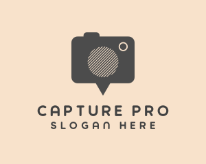 Simple Camera Pin logo