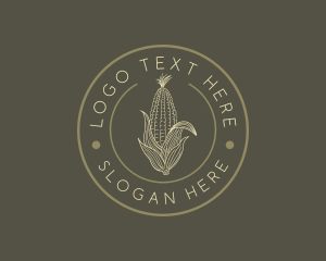 Farm Corn Vegetable Logo