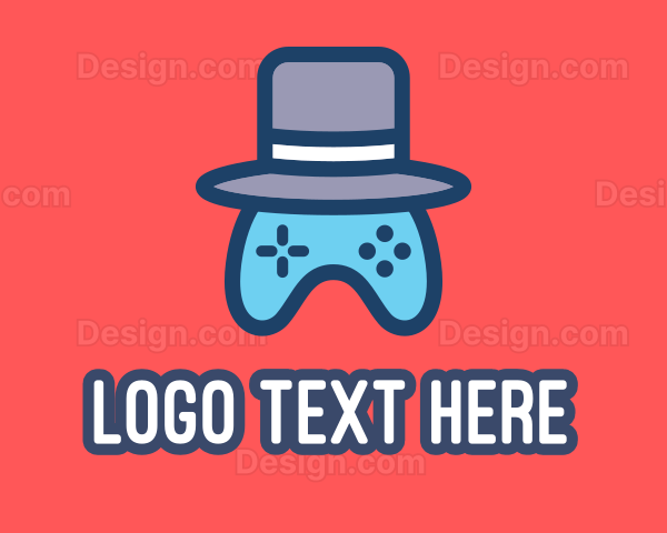 Gentleman Video Game Controller Logo