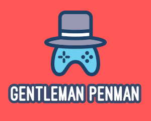 Gentleman Video Game Controller  logo design