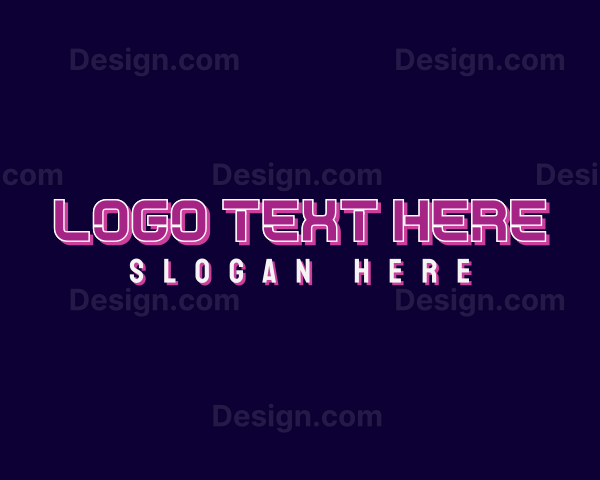 Futuristic Tech Neon Logo