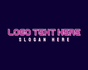 Futuristic Tech Neon logo