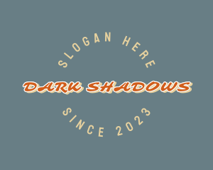 Retro Shadow Business logo design