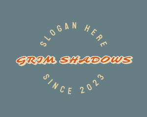 Retro Shadow Business logo design