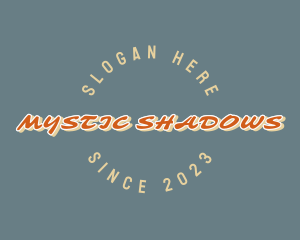 Retro Shadow Business logo design