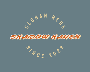 Retro Shadow Business logo design